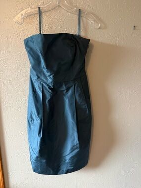 J. Crew Strapless Teal Sheath Dress